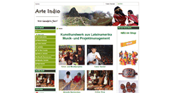 Desktop Screenshot of de.arte-indio.com