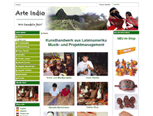 Tablet Screenshot of de.arte-indio.com
